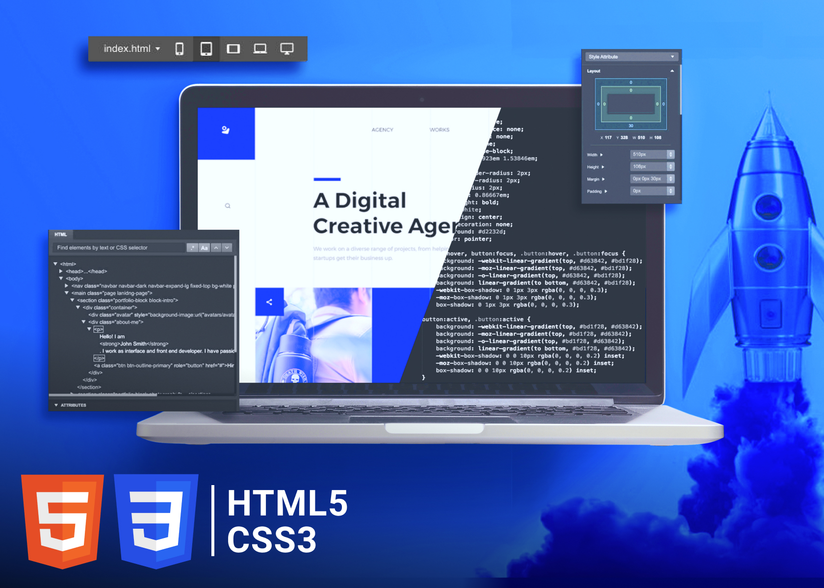 Создайте код своего веб-сайта: основы HTML5 + CSS3